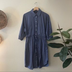 Zara Striped Shirt Dress